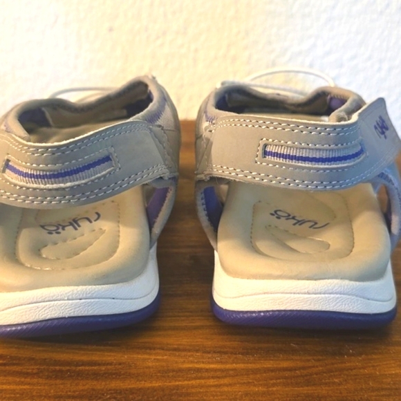 Ryka Women's Light Gray and Purple Sandals Hiking Trail Swim Outdoor New! Sz.12M - Picture 5 of 10